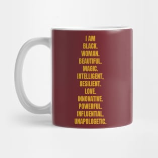 I Am A Powerful Black Woman | African American | Black Queen Mug